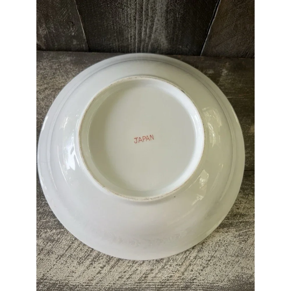 Lot 2 Lusterware Floral Soup Bowls 7